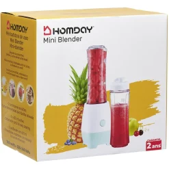 Gifi Mini blender avec deux gourdes de 600 ml