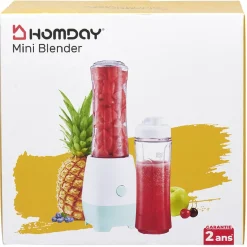 Gifi Mini blender avec deux gourdes de 600 ml