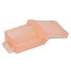 Gifi Rangement|Mini boîte en plastique rose fermeture clips 0,20L x2