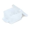Gifi Rangement|Mini boîte en plastique transparent fermeture clips 0,30L x3