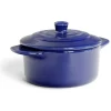 Gifi Mini cocotte individuelle en céramique avec couvercle - bleu ou noir