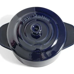 Gifi Mini cocotte individuelle en céramique avec couvercle - bleu ou noir