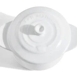 Gifi Mini cocotte individuelle en céramique avec couvercle - gris ou blanc