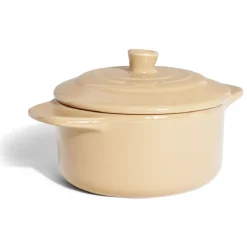 Gifi Mini cocotte individuelle en céramique avec couvercle - marron clair ou foncé