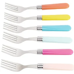 Gifi Mini fourchette inox manche plastique x6