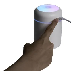 Gifi Bien-Être^Mini humidificateur électrique USB plastique blanc Ø7,8xH11,9cm