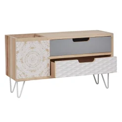 Gifi Rangement|Mini meuble de rangement 2 tiroirs collection Serenity