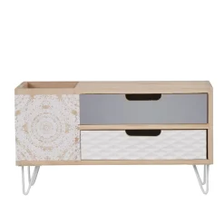 Gifi Rangement|Mini meuble de rangement 2 tiroirs collection Serenity