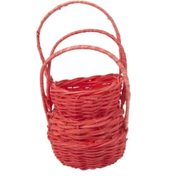 Gifi Rangement|Mini panier rouge x3