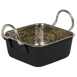 Gifi Mini plat à four carré noir ou cuivre effet martelé