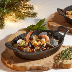 Gifi Mini plat à four ovale en fonte avec poignées