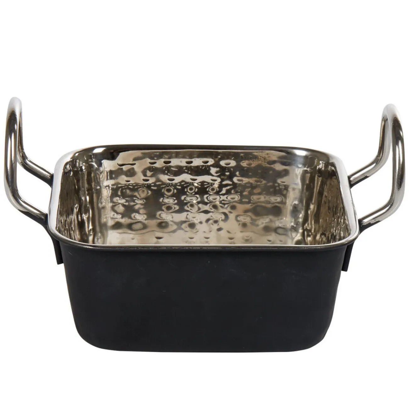 Gifi Mini plat à four rectangulaire noir ou cuivre effet martelé