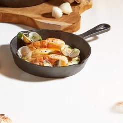 Gifi Mini plat à four rond en fonte avec manche