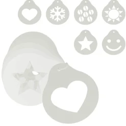 Gifi Mini pochoir à café x6 Metaltex