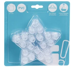 Gifi Equipement Douche^Mini tapis de douche antidérapant forme étoile x6