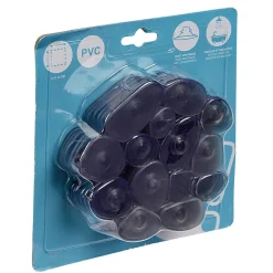 Gifi Equipement Douche^Mini tapis de douche antidérapant forme galet gris x6