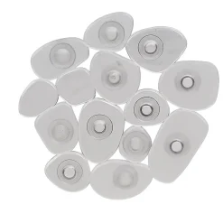 Gifi Equipement Douche^Mini tapis de douche antidérapant forme galet gris x6