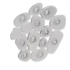 Gifi Equipement Douche^Mini tapis de douche antidérapant forme galet gris x6