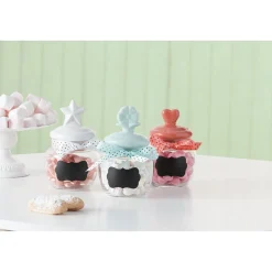 Gifi Mini-Bonbonnière ardoise en verre