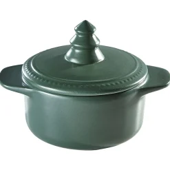 Gifi Minis cocottes vertes avec couvercle poignée forme sapin x2