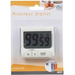 Gifi Minuteur digital blanc