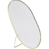Gifi Aménagement Salle De Bain^Miroir à poser métal doré Sunflow 16x2xH22cm