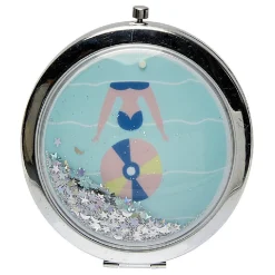 Gifi Beauté^Miroir de poche à paillettes