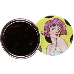 Gifi Aménagement Salle De Bain^Miroir de poche jaune