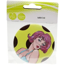 Gifi Aménagement Salle De Bain^Miroir de poche jaune