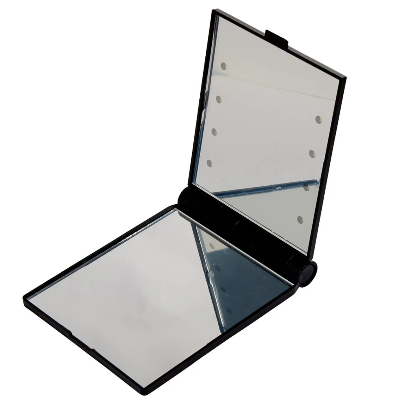 Gifi Aménagement Salle De Bain^Miroir double carré noir LED