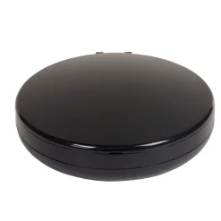 Gifi Aménagement Salle De Bain^Miroir double rétractablesur pied rond noir LED