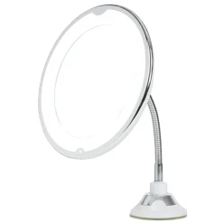 Gifi Aménagement Salle De Bain^Miroir LED grossissant flexible et pivotant fixation ventouse