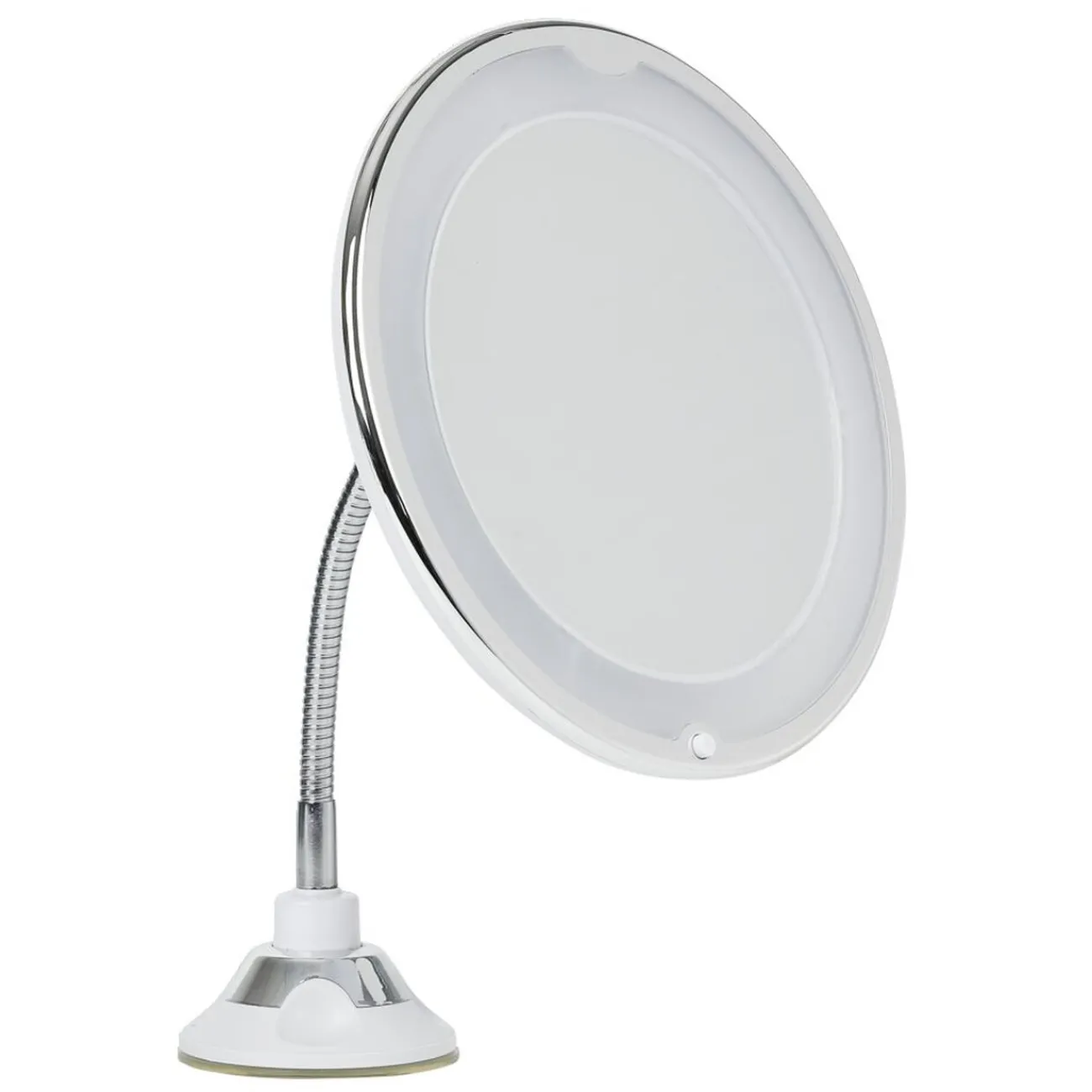 Gifi Aménagement Salle De Bain^Miroir LED grossissant flexible et pivotant fixation ventouse