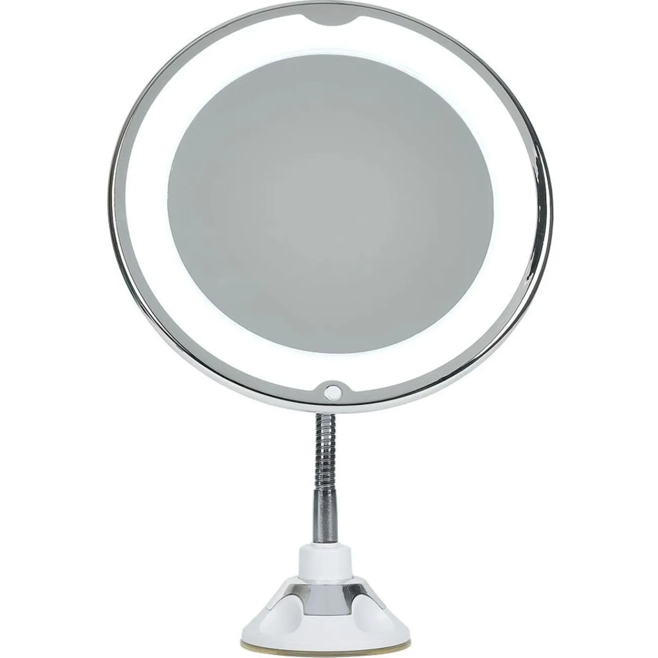 Gifi Aménagement Salle De Bain^Miroir LED grossissant flexible et pivotant fixation ventouse