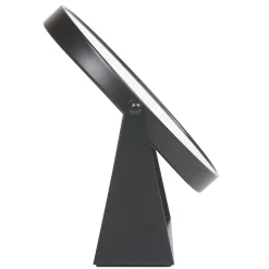 Gifi Aménagement Salle De Bain^Miroir ovale à poser métal noir