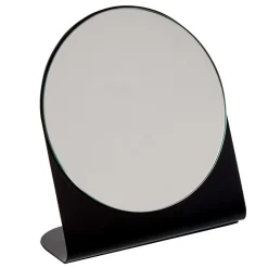 Gifi Aménagement Salle De Bain^Miroir rond à poser métal noir
