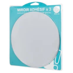 Gifi Aménagement Salle De Bain^Miroir rond adhésif x3