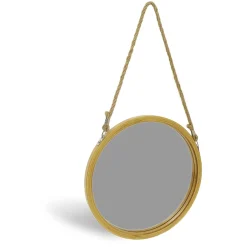 Gifi Aménagement Salle De Bain^Miroir rond bambou Ø30cm