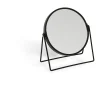 Gifi Aménagement Salle De Bain^Miroir rond métal noir à poser 18x8xH20cm