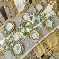 Gifi Ménagère 24 couverts inox manche plastique beige