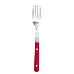 Gifi Ménagère 16 pièces inox manche plastique rouge