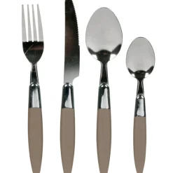 Gifi Ménagère 24 pièces taupe