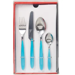 Gifi Ménagère 24 pièces turquoise