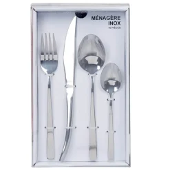 Gifi Ménagère hotelière inox argenté 16 pièces