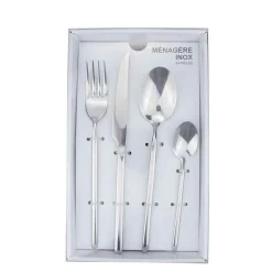 Gifi Ménagère moderne en inox 24 pièces