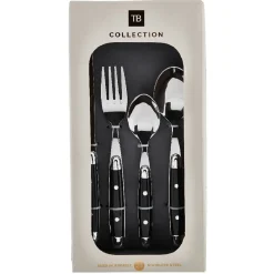 Gifi Ménagère noir et argent Bastille 24 pièces