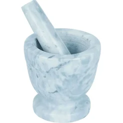 Gifi Mortier avec pilon effet marbre gris Ø10,5xH10cm