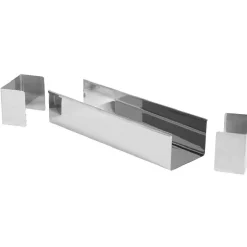 Gifi Moule à bûche rectangulaire en inox