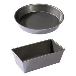 Gifi Moule à cake + Moule à manqué métal anti-adhérent