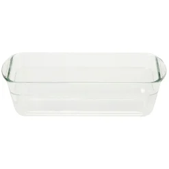 Gifi Moule à cake en verre avec couvercle gris